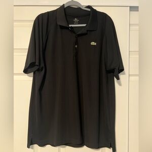 Lacoste Men’s Sport Black Polo Shirt Size 2XL XXL Vintage Y2K